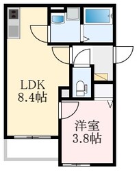 北野田駅 徒歩7分 3階の物件間取画像